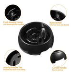 Black Cat Dog Slow Food Puzzle Bowl Pet Slow Feed Bowl, M 8" × 2.6" - GreenFur