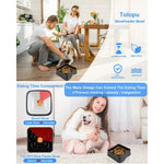 Black Cat Dog Slow Puzzle Bowl Food Pet Slow Feed Bowl, M 8" × 8" × 2.6" - GreenFur