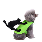 Black Cat Doll Style Halloween Dog Costume - GreenFur