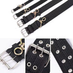 Black Durable Dog Collar for Dogs with Metal Buckle - GreenFur