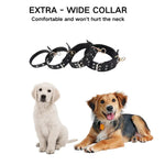 Black Durable Dog Collar for Dogs with Metal Buckle - GreenFur