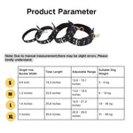 Black Durable Dog Collar for Dogs with Metal Buckle - GreenFur