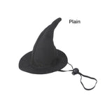 Black Pet Wizard Hat Halloween Party Cat Hat - GreenFur
