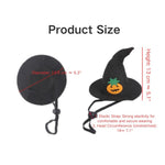 Black Pet Wizard Hat Halloween Party Cat Hat - GreenFur