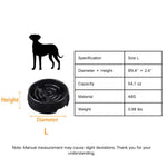 Black Slow Feed Food Cat Dog Puzzle Bowl Pet Slow Bowl, L 9.4" × 2.6" - GreenFur