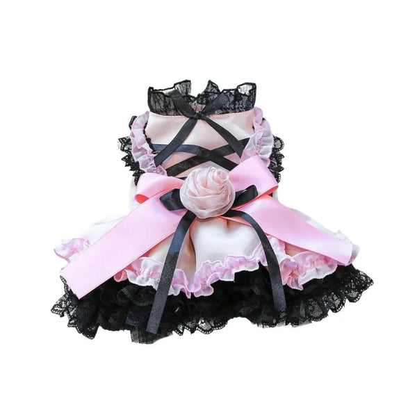 Blackberry Sweetheart Lace Tulle Dog Dress - GreenFur