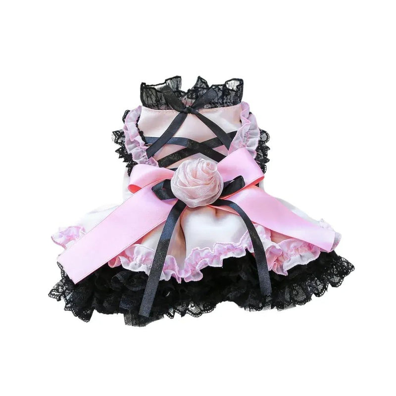 Blackberry Sweetheart Lace Tulle Dog Dress - GreenFur