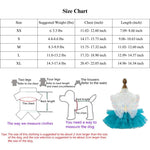Blue Color Pet Clothes Cute Butterfly Fairy Tulle Dress for Dog - GreenFur