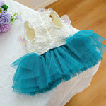 Blue Color Pet Clothes Cute Butterfly Fairy Tulle Dress for Dog - GreenFur