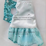 Blue Color Sequin Dog and Cat Dress Wedding Gown for Pets - GreenFur