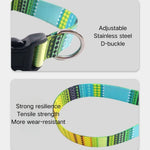 Bohemia Patterns Dog Collar And Leash Set - GreenFur