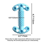 Bone Dumbbell Design TPR Dog Chew Toy for Teeth Cleaning - GreenFur