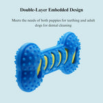 Bone Shape Interactive Toy Squeak TPR Pet Teething Toys - GreenFur