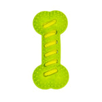 Bone Shape Interactive Toy Squeak TPR Pet Teething Toys - GreenFur
