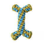Bone Style Glow in the Dark Polyester Woven Strip Dog Toy - GreenFur