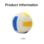 Bouncing Interactive Fetch Squeaky Latex Volleyball Dog Toy - GreenFur