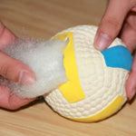 Bouncing Interactive Fetch Squeaky Latex Volleyball Dog Toy - GreenFur