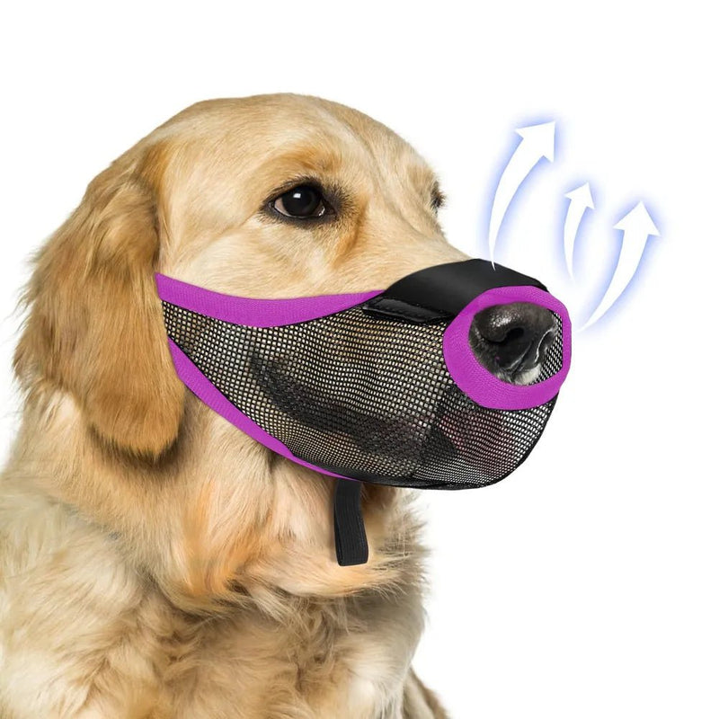 Breathable Adjustable Light - weight Dog Muzzle - GreenFur