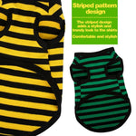 Breathable Cotton Striped Dog Shirt Vest for Dogs - GreenFur