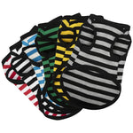 Breathable Cotton Striped Dog Shirt Vest for Dogs - GreenFur
