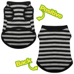 Breathable Cotton Striped Dog Shirt Vest for Dogs - GreenFur