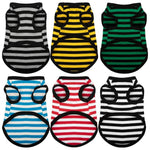 Breathable Cotton Striped Dog Shirt Vest for Dogs - GreenFur