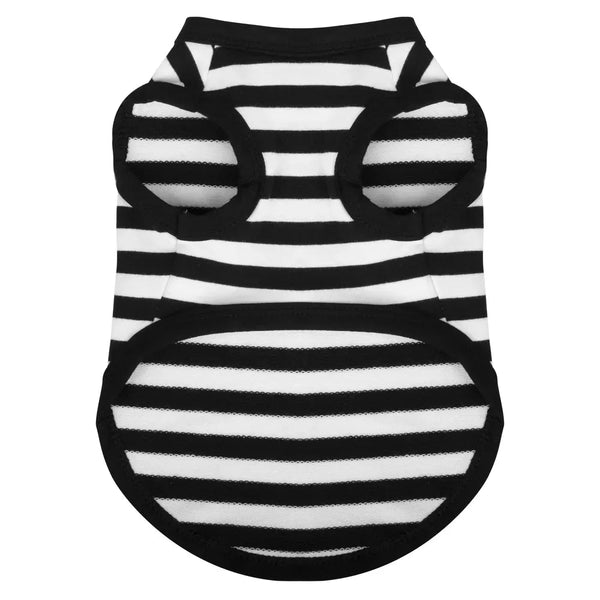 Breathable Cotton Striped Dog Shirt Vest for Dogs - GreenFur