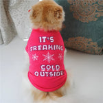 Breathable Cotton T-shirt for Teddy and Bichon in Fall - GreenFur