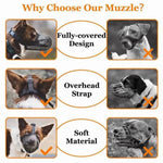 Breathable Durable Comfortable Mesh Dog Muzzle - GreenFur