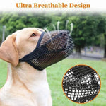Breathable Durable Comfortable Mesh Dog Muzzle - GreenFur