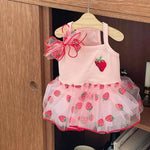 Breathable Mesh Skirt for Small Pets with Matching Hair Clip - GreenFur