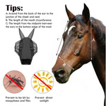 Breathable Mosquito Insect Repellent Horse Head Mask - GreenFur