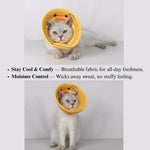 Breathable Pet Elizabeth Collar Soft Mesh Dog Cat Cone Duck Avocado Pattern - GreenFur