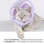 Breathable Pet Elizabeth Collar Soft Mesh Pet Grooming Cone Pet Neck Guard - GreenFur