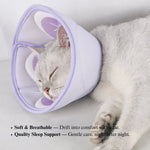 Breathable Pet Elizabeth Collar Soft Mesh Pet Grooming Cone Pet Neck Guard - GreenFur