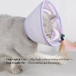 Breathable Pet Elizabeth Collar Soft Mesh Pet Grooming Cone Pet Neck Guard - GreenFur