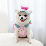Breathable Pet Harness Set with Sun Hat and Durable Leash for Cats and Small Dogs - GreenFur