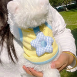 Breathable Pet Vest with Leash Ring and Detachable Flower Accessory - GreenFur