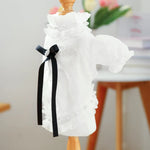 Breathable Ruffle Collar Peal Decor Princess Shirt Dress for Dogs - GreenFur