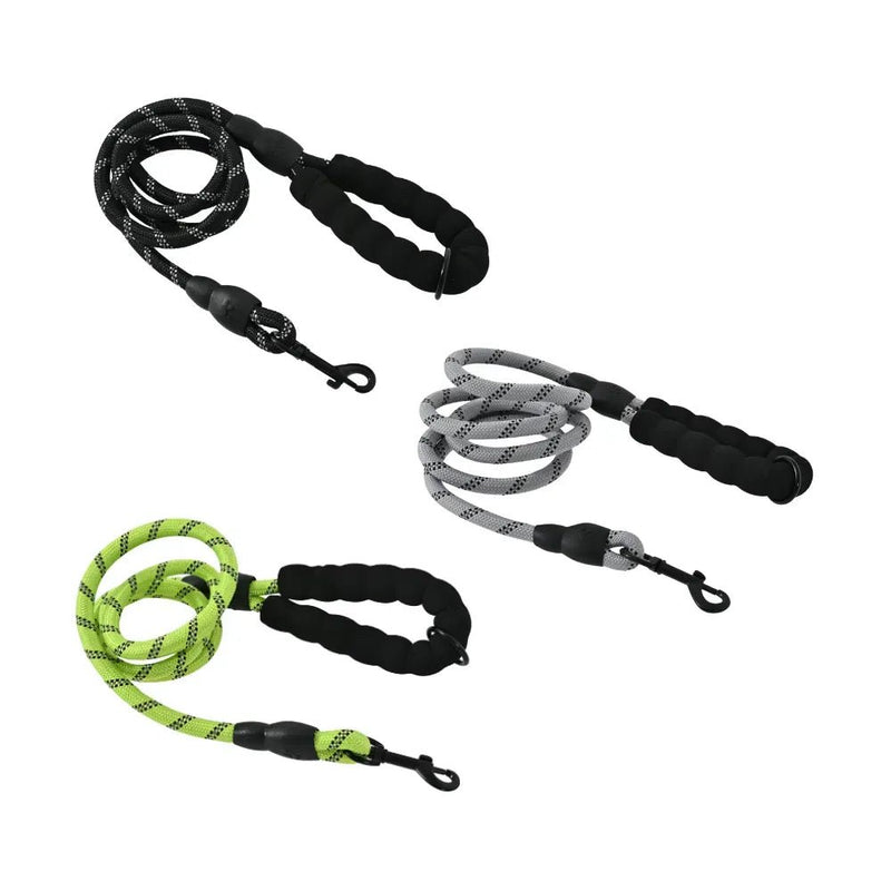 Buffer Handle Durable Reflective Dog Leash - GreenFur
