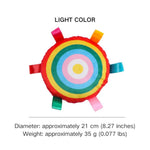 Built - in Bell Colorful Plush Bite Resistant Dog Frisbee Toy - GreenFur