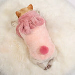 Bunny Shape Thickened Warm Dog Cute Clothes, Pink - GreenFur