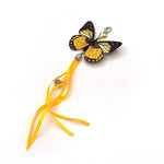 Butterfly Cat Teaser Stick Replacement Head with Bell and Tassels - GreenFur