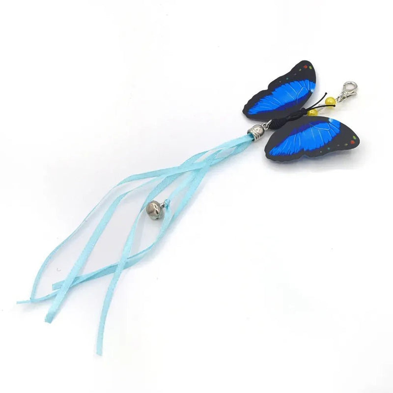 Butterfly Cat Teaser Stick Replacement Head with Bell and Tassels - GreenFur