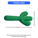 Cactus Rubber Dog Chew Toy with Teeth - Cleaning Textures for Multi - Size Breeds - GreenFur