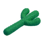 Cactus Rubber Dog Chew Toy with Teeth - Cleaning Textures for Multi - Size Breeds - GreenFur