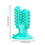Cactus Shapes Toothbrush Dog Chew Teeth Cleaning Toy - GreenFur