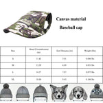 Camouflage Dog Baseball Cap for Outdoor Sun Protection - GreenFur