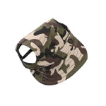 Camouflage Dog Baseball Cap for Outdoor Sun Protection - GreenFur