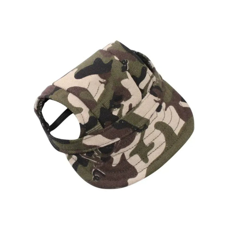Camouflage Dog Baseball Cap for Outdoor Sun Protection - GreenFur